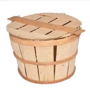WOODEN CRAB BASKET / CRAB BUSHEL BASKETS WITH LIDS