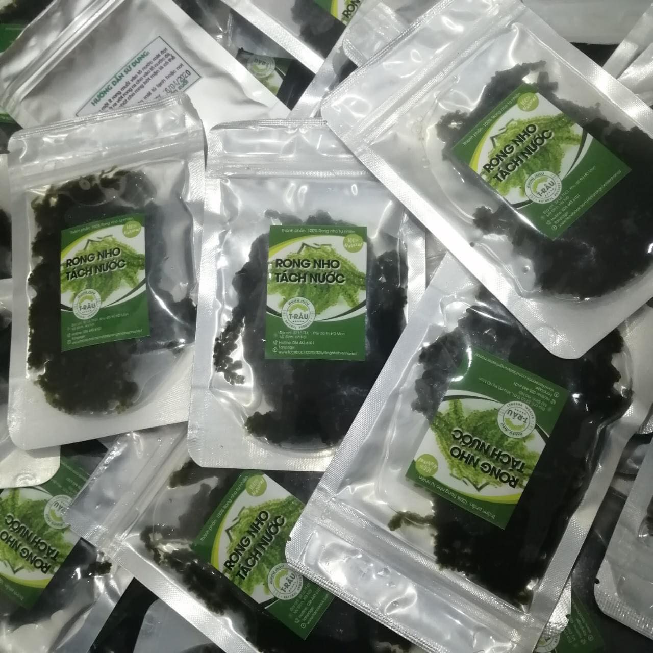 Packing sea grapes